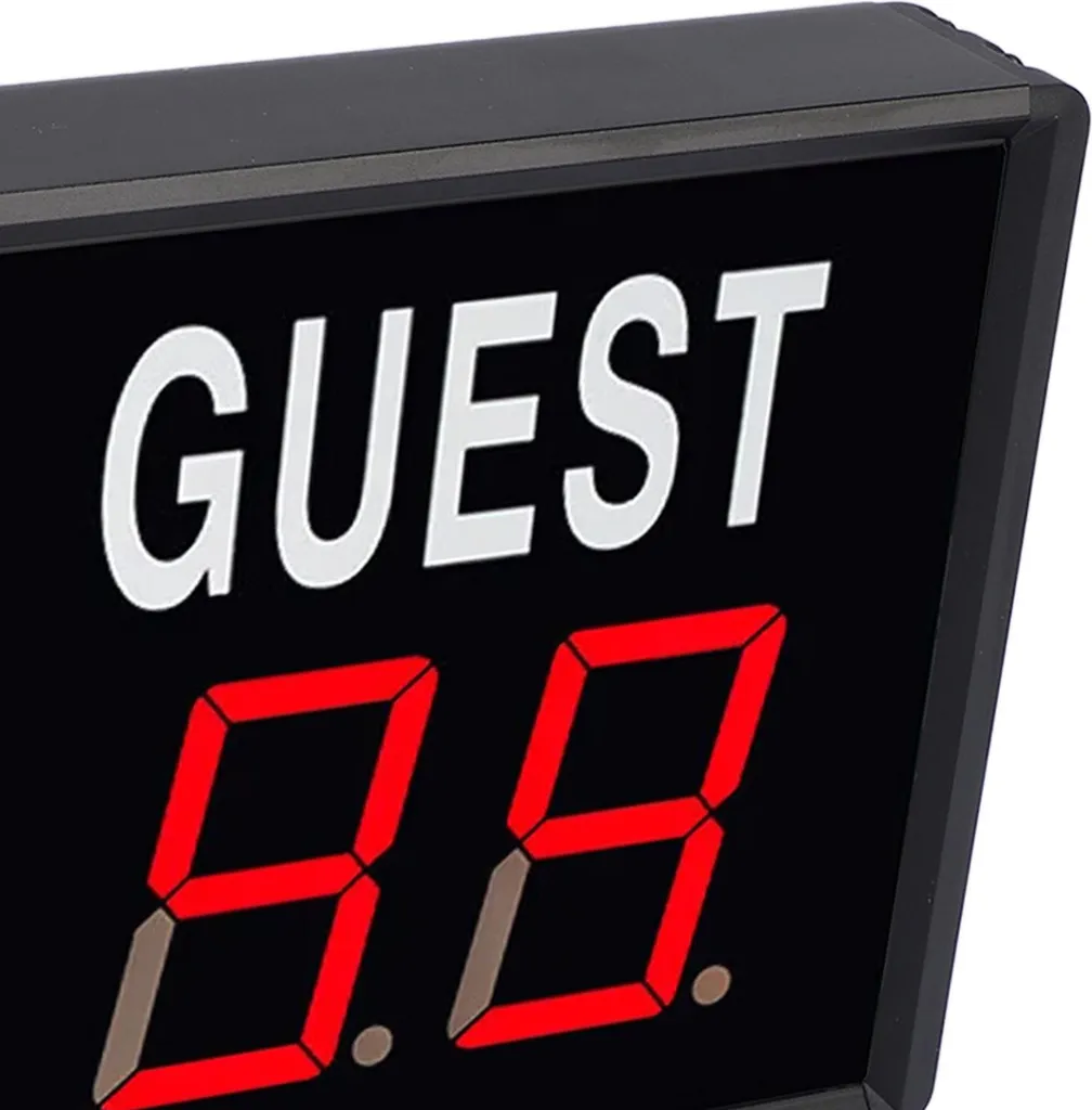 Scoreur LED électronique avec télécommande et alimentation USB Type C 5V