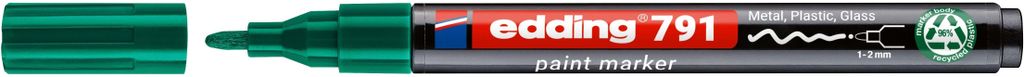 Edding - Paintmarker 791 auf Alkoholbasis 1-2mm grün | 10 Stück