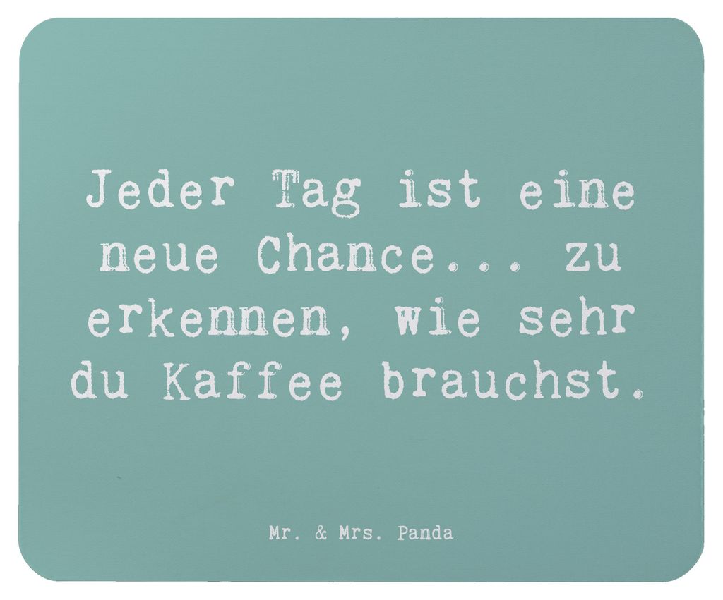 Mr. & Mrs. Panda Mouse Pad Spruch Motivation und Kaffee - Meeresbrise - Geschenk, mousematte, Zitat, Mousepad, Kraft, Mauspad, Liebe zu, notebook, ...