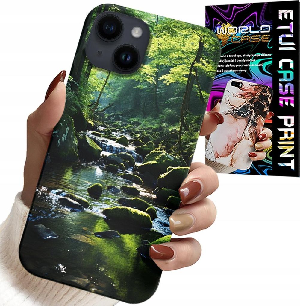 Fall Für Iphone 15 - Wald Fluss Fluss Natur Ansichten