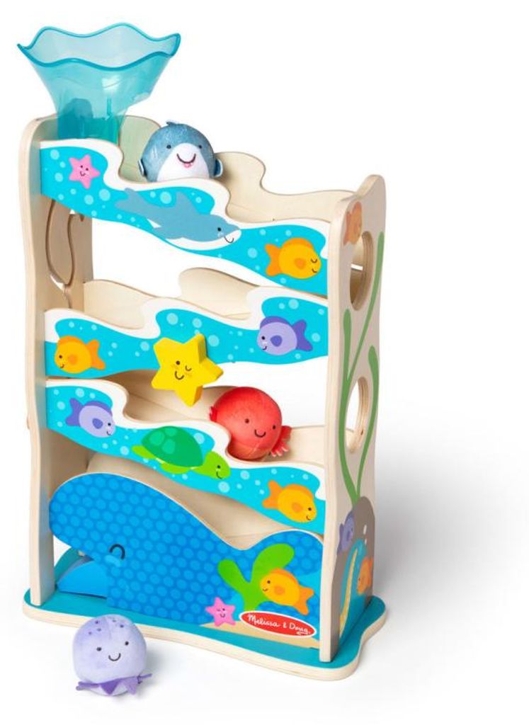 Melissa & Doug Holz Rutschenturm Spielzeug für Kleinkinder - sensorisches Lernspielzeug