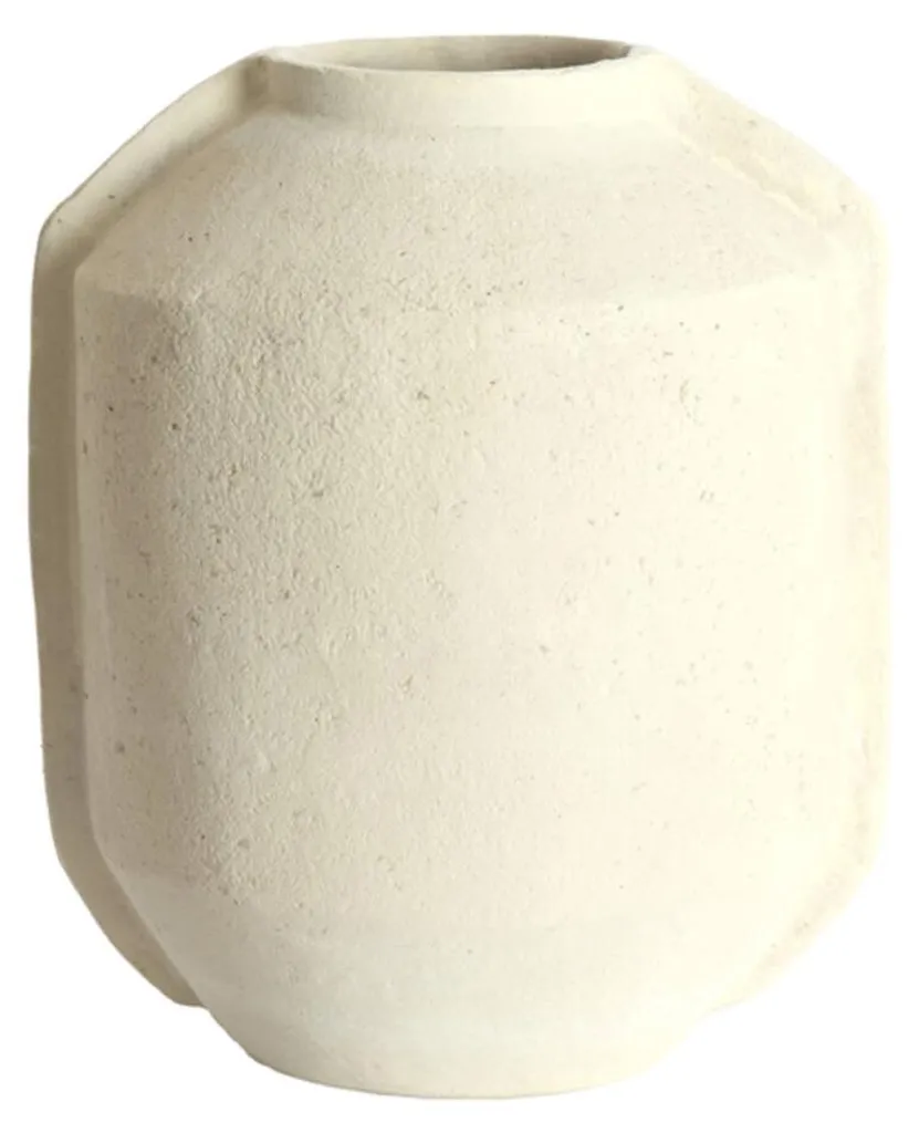 Cache-pot NORIC mat crème Light & Living - Finition velours élégante