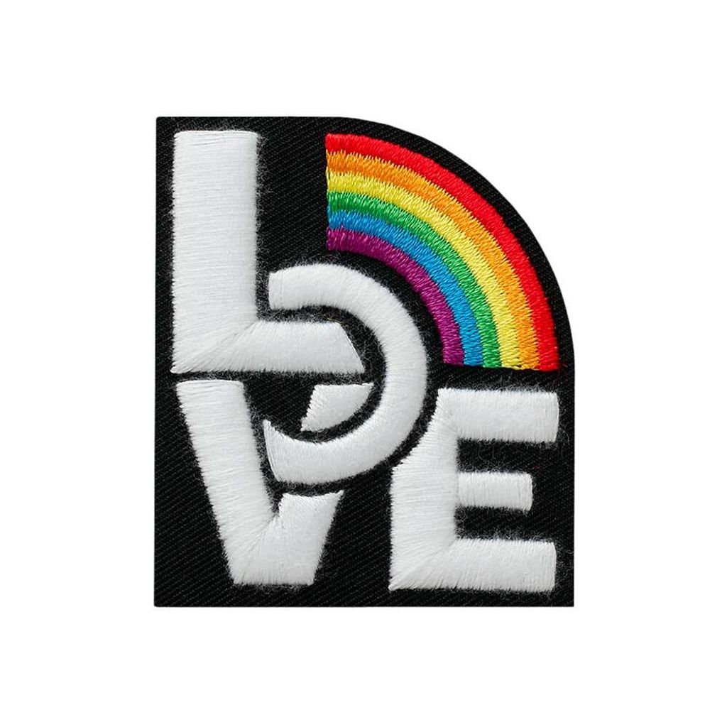 Love Regenbogen - Aufnäher, Bügelbild, Aufbügler, Produktbild 