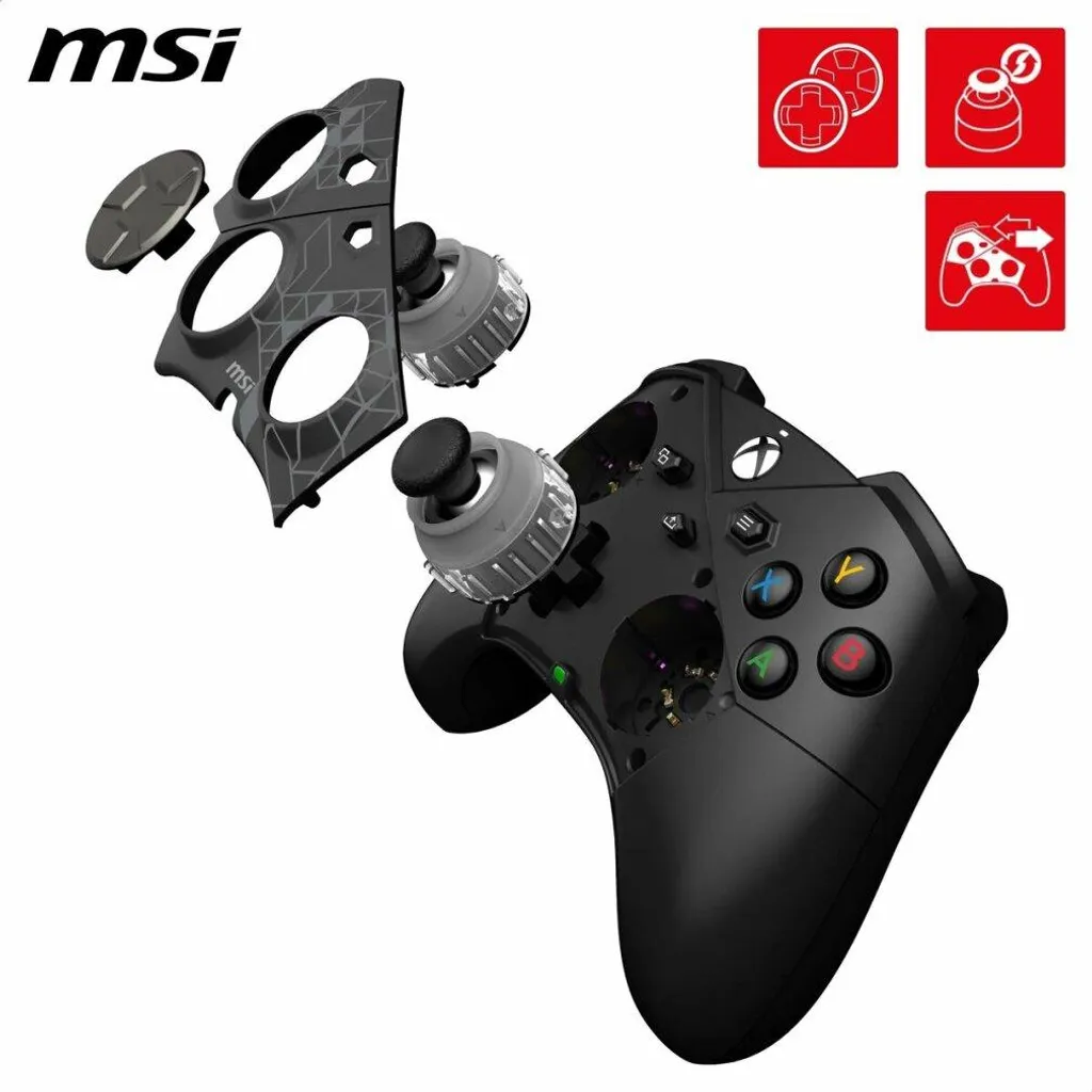 Gamepad MSI Force Pro W Controller Noir USB pour Console Xbox et Android - 7