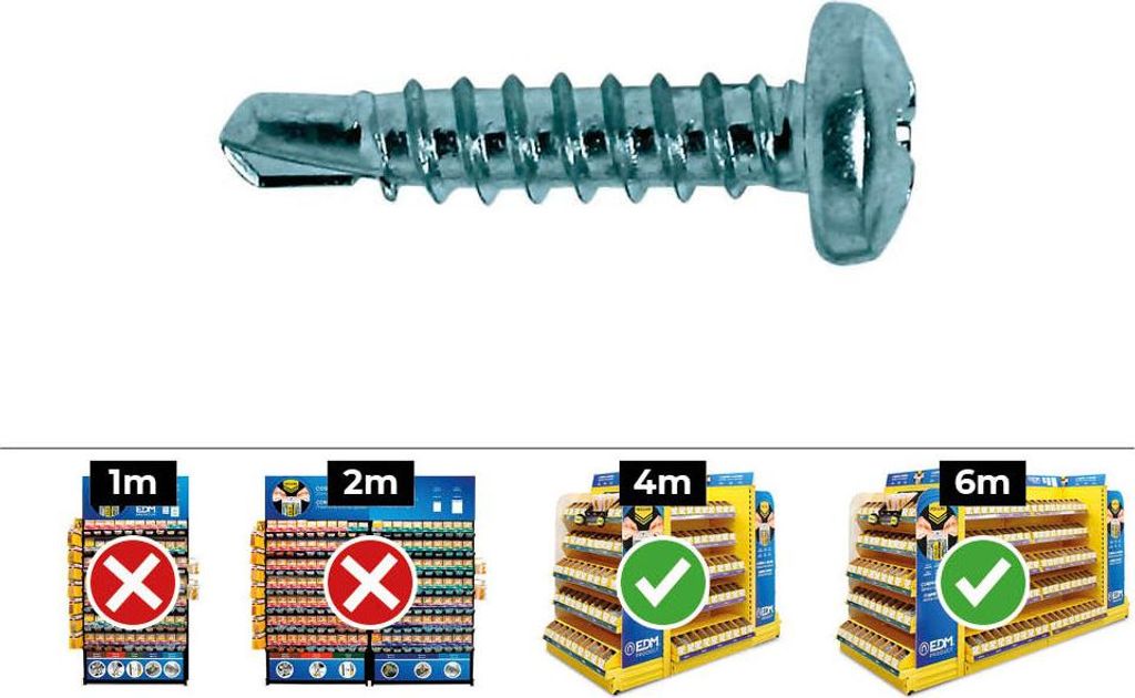 CELO-Gewindebohrer 16 mm Ø 3 mm 3,5 x 16 mm 500 Stück Verzinkt