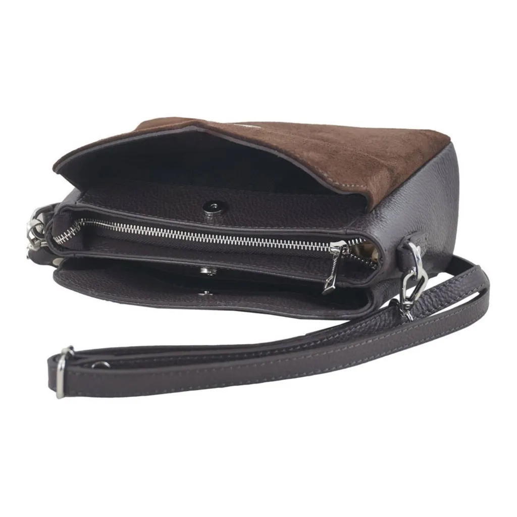 Sac en cuir véritable Barberini's 93111 avec finitions main - 6