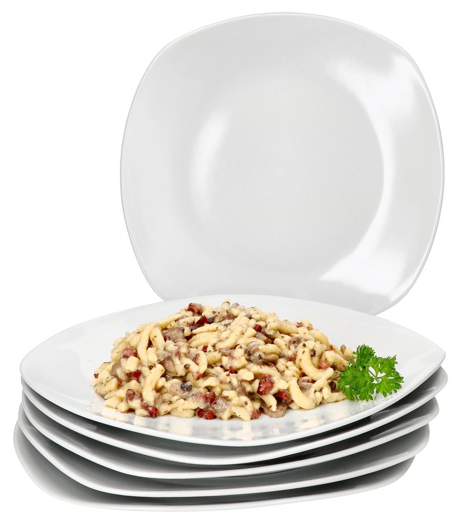sada 6 jídelních talířů Lotta bílý porcelán 6 osob velký Obrázek produktu 