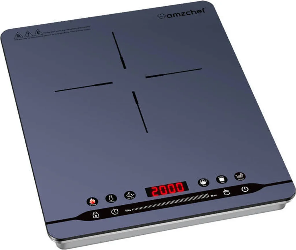 Piastra Induzione Camper Amzchef 2000W SK-20CB14T-BU