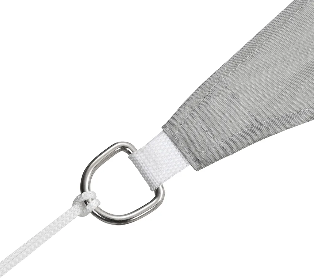 Tenda da Sole 2x3m Grigio Chiaro: Vela Ombreggiante Protezione UV - 5