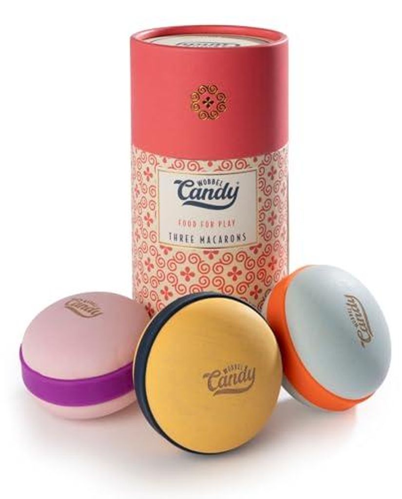 Wobbel Holzspielzeug Candy Macarons Rio de Janeiro mehrfarbig