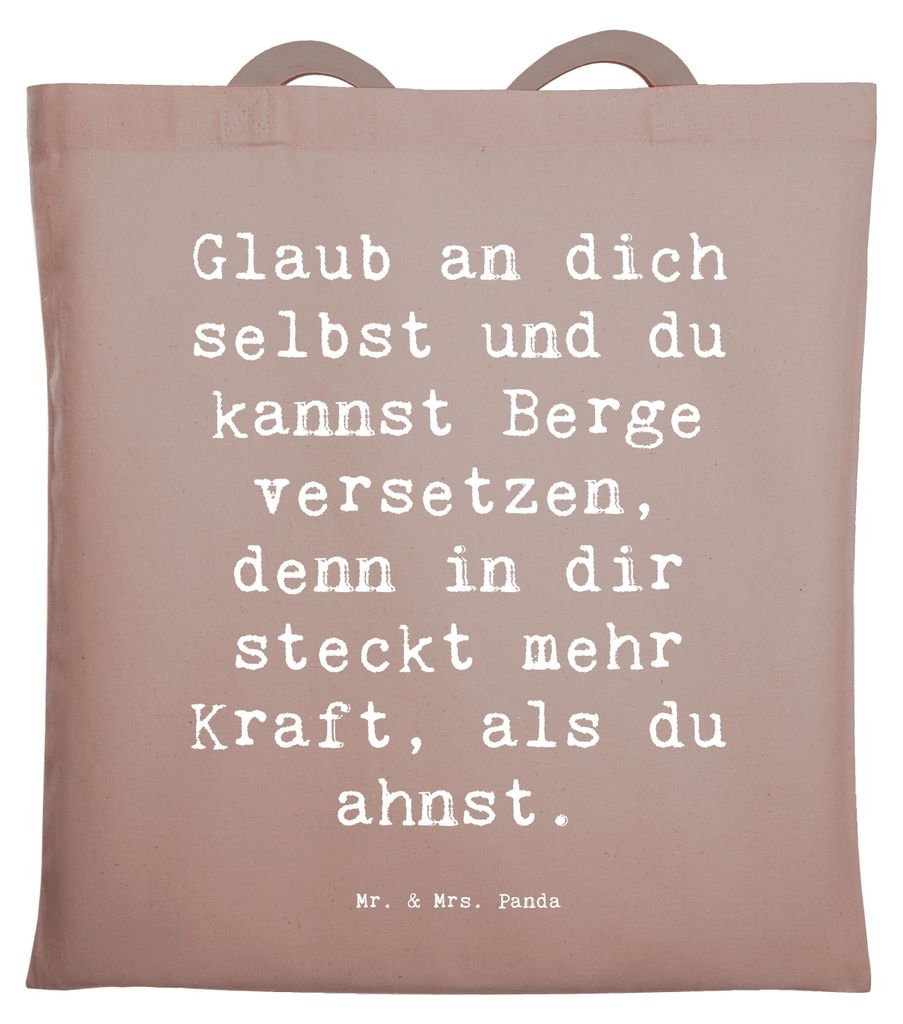 Mr. & Mrs. Panda Tragetasche Spruch Selbstvertrauen stärken Produktbild 