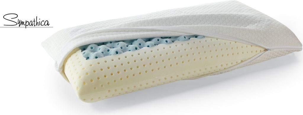 Sympathica Visco Stützkissen Dual Fresh Waben kühlend Produktbild 