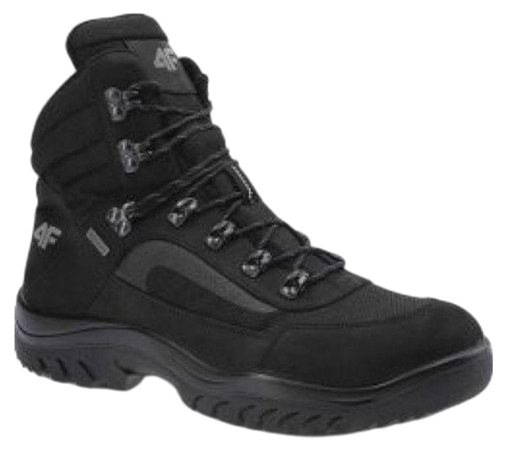 4F - Herren Wanderstiefel "H4Z21", Leder PP1537 (44,5 EU) (Schwarz)