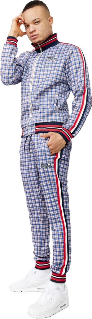 Lonsdale Burmarsh SlimFit Trainingsanzug Blau Weiss Gre L Produktbild 3