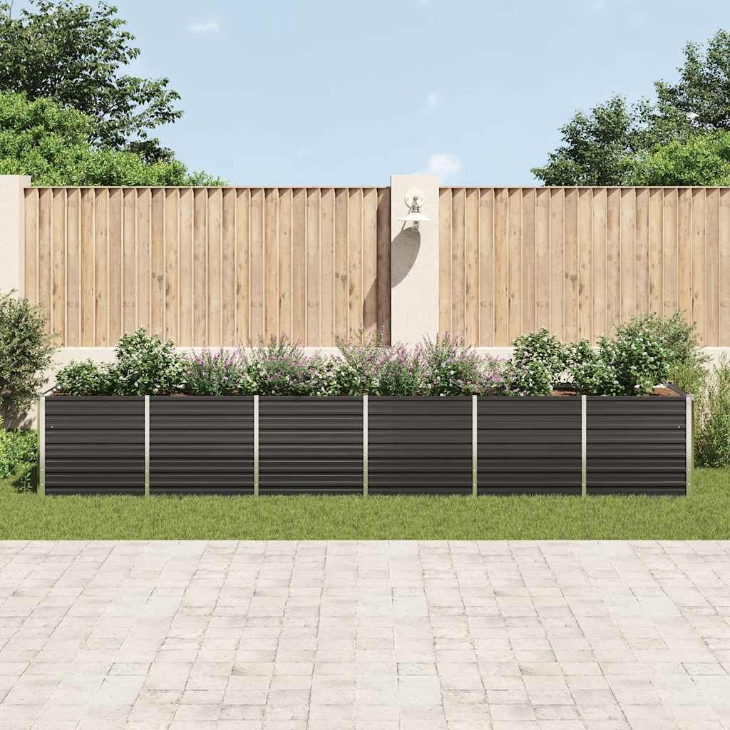 vidaXL Zahradní zvýšený záhon z pozinkované oceli 480x80x77 Obrázek produktu 2