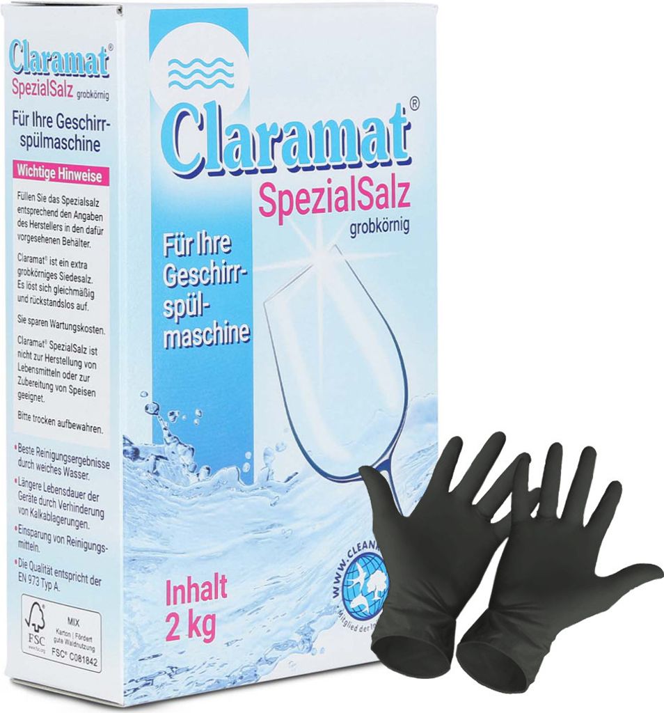 Claramat Spezial Salz 2 kg Spülmaschinensalz grob