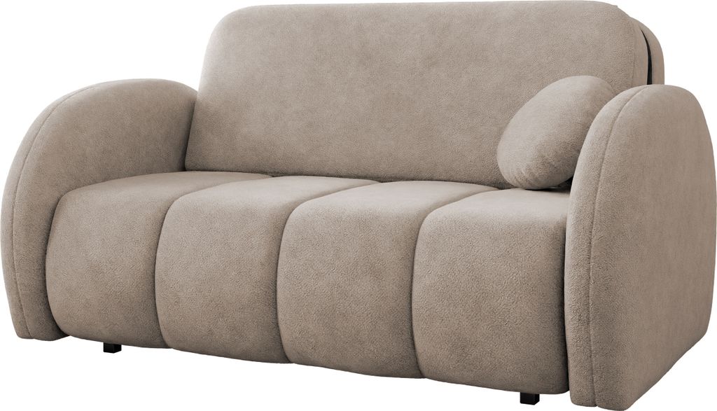 MIRJAN24 Schlafsofa Viva Comfy III, Bettkasten und Schlaffunktion, mit Kissen, 2-Sitzer (Farbe: Velo 623)