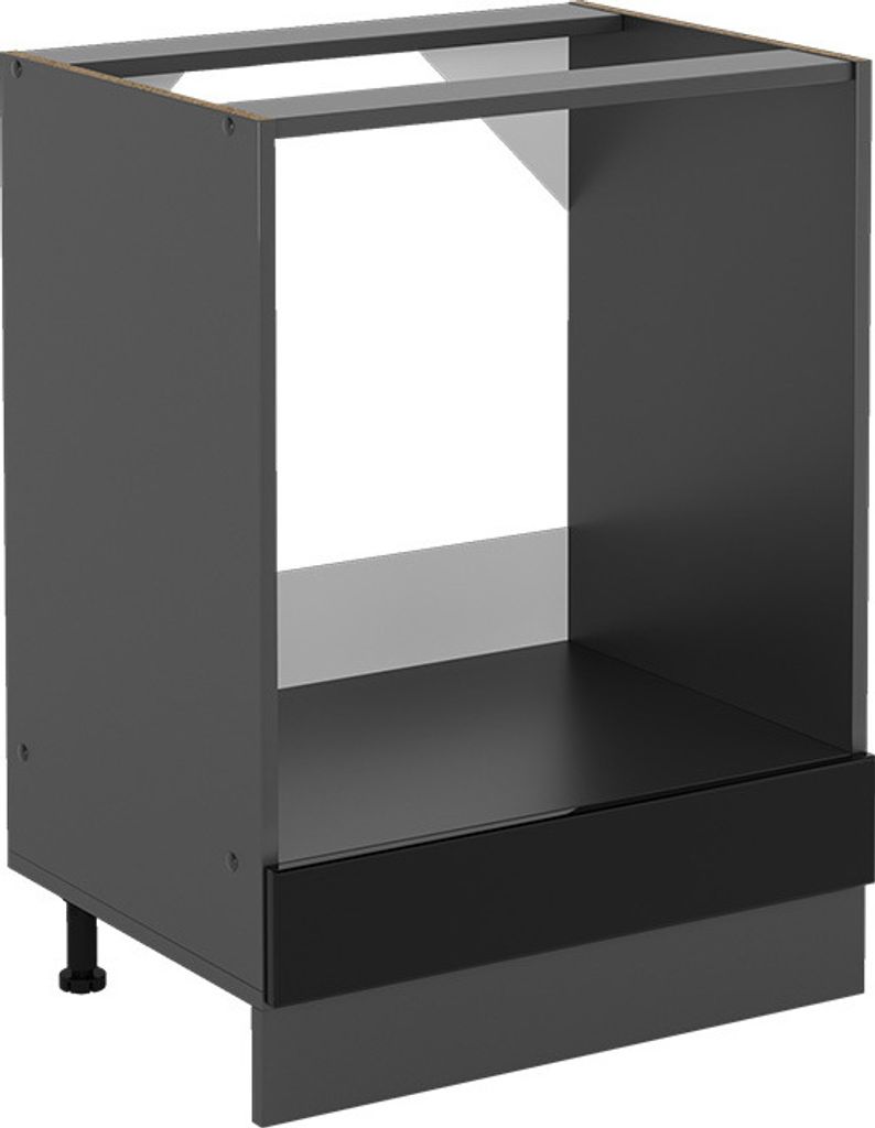 A standalone kitchen cabinet base unit, designed for an oven.