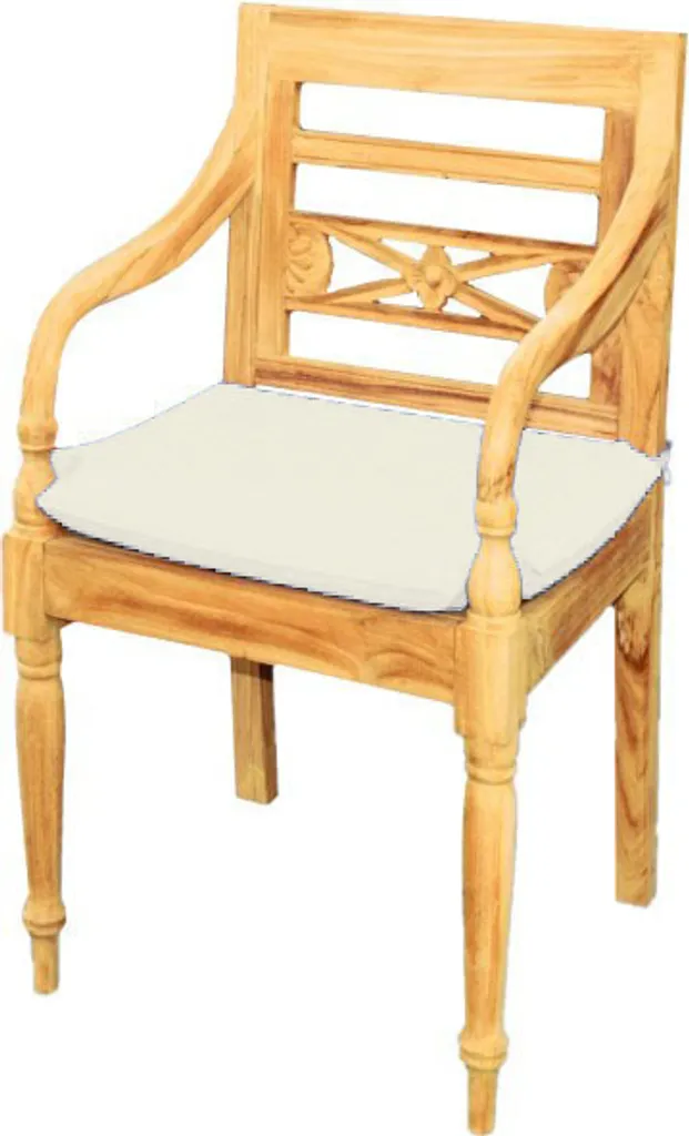 Cuscino Aoste Teako Design 45x42 cm 5cm Spessore Crema Giardino