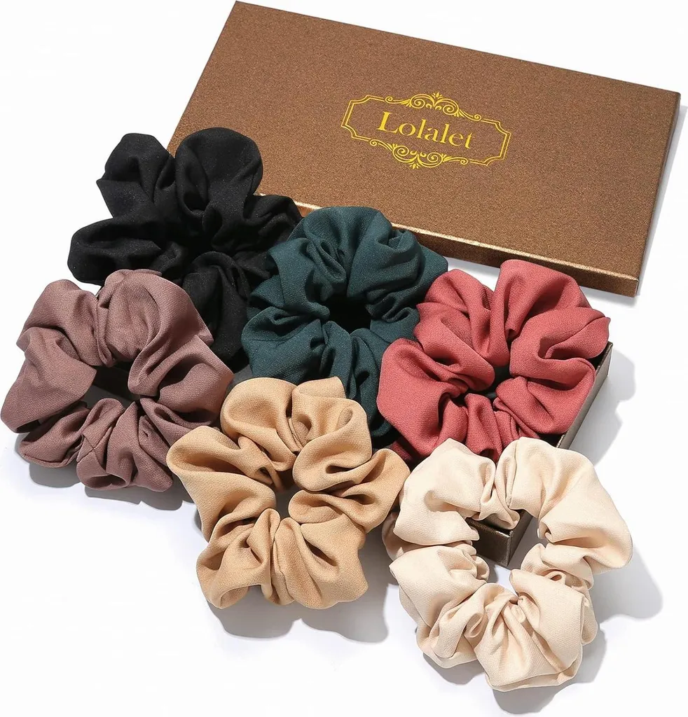 Chouchous Anti-Casse Cheveux en Tissu Doux - Élastiques Souples Lot 6