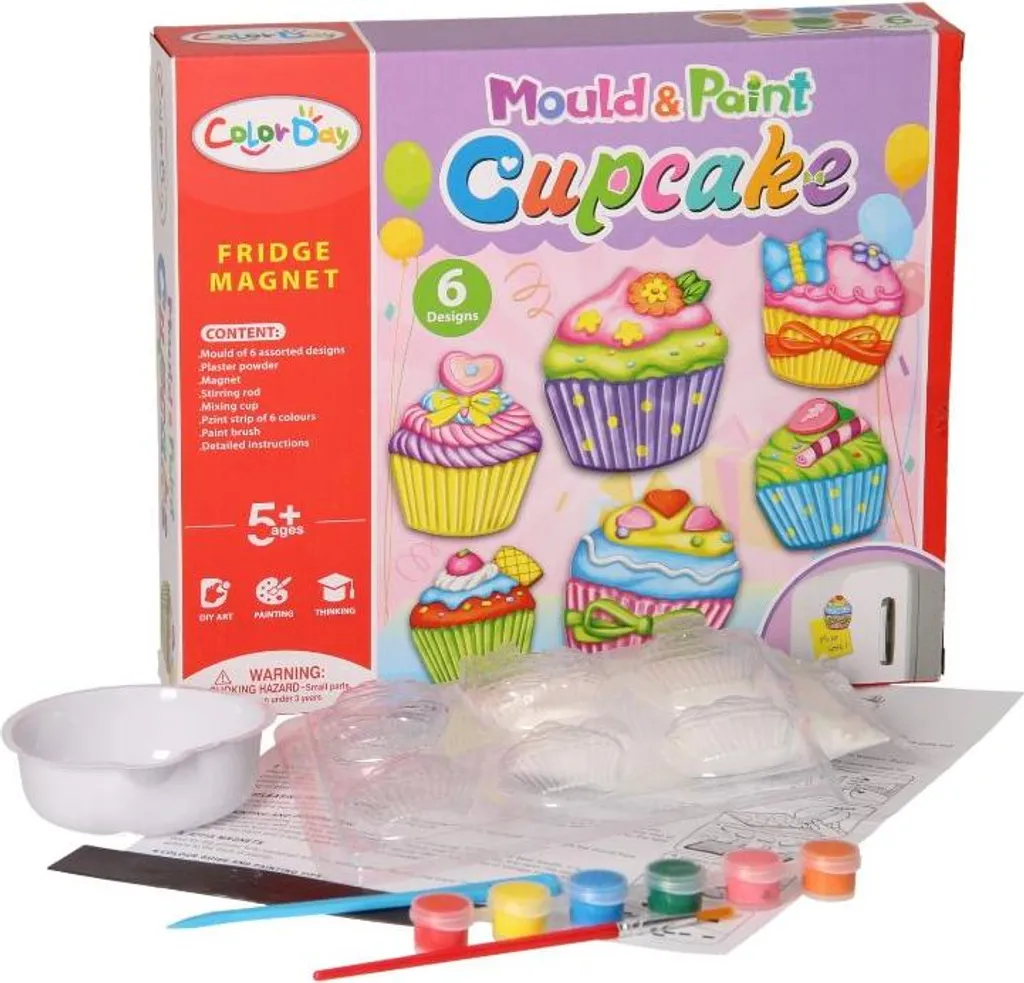 Kit créatif aimants DIY cupcakes pour animer un anniversaire enfant