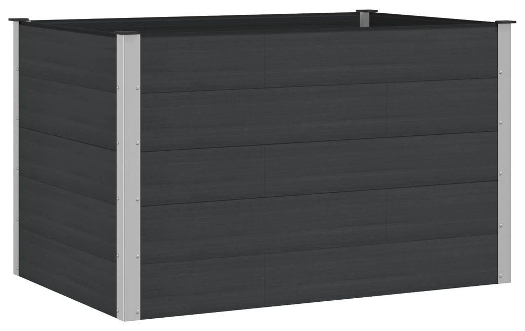 Hochbeet Schwarz 150 x 100 x 91 cm