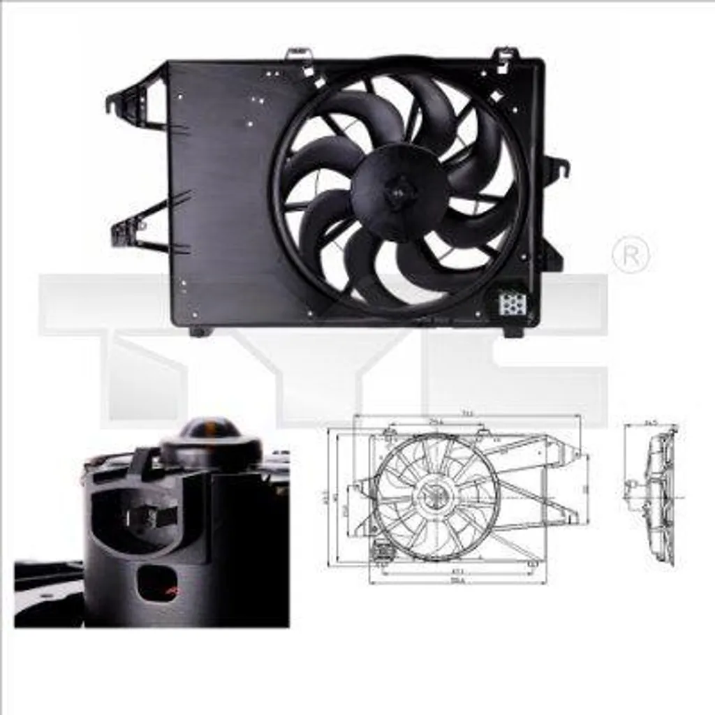 Ventilateur moteur pour Mondeo - Système de refroidissement OE 1020757