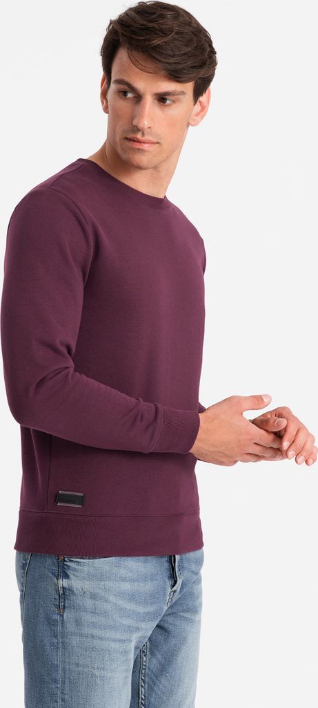 Ombre Clothing Herrensweatshirt ohne Verschluss Ocohuka kastanienbraun XL