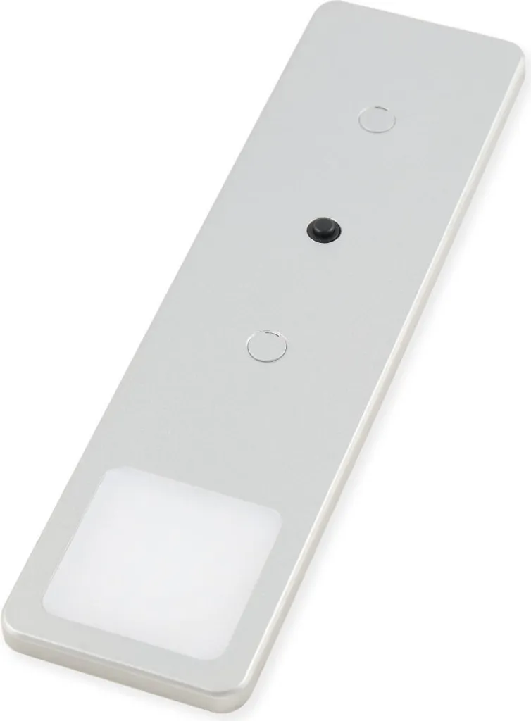 Solution Éclairage LED pour Placard Sombre - Lampe Solid2 Argent avec Switch