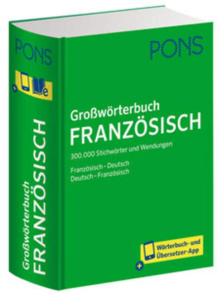 Dictionnaire PONS Französisch idéal pour études et interprétariat