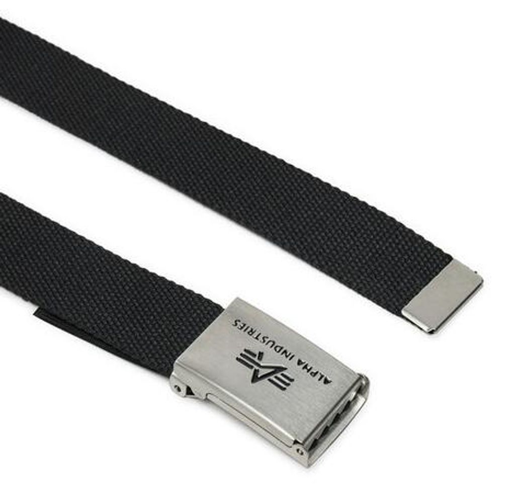 Herenriem Alpha Industries Belt, zwart - UNI Productafbeelding 