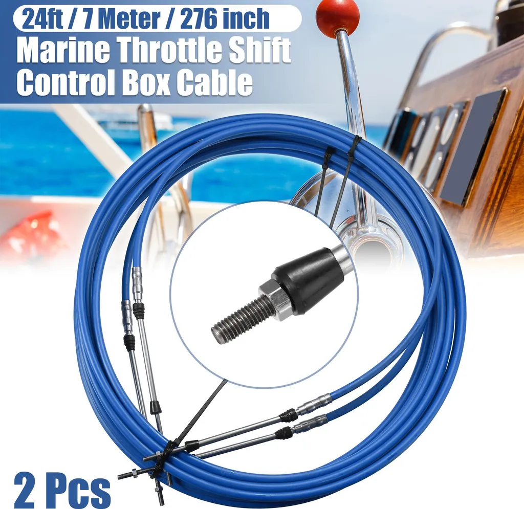 Câble de télécommande 276 pouces haute performance bleu pour bateaux