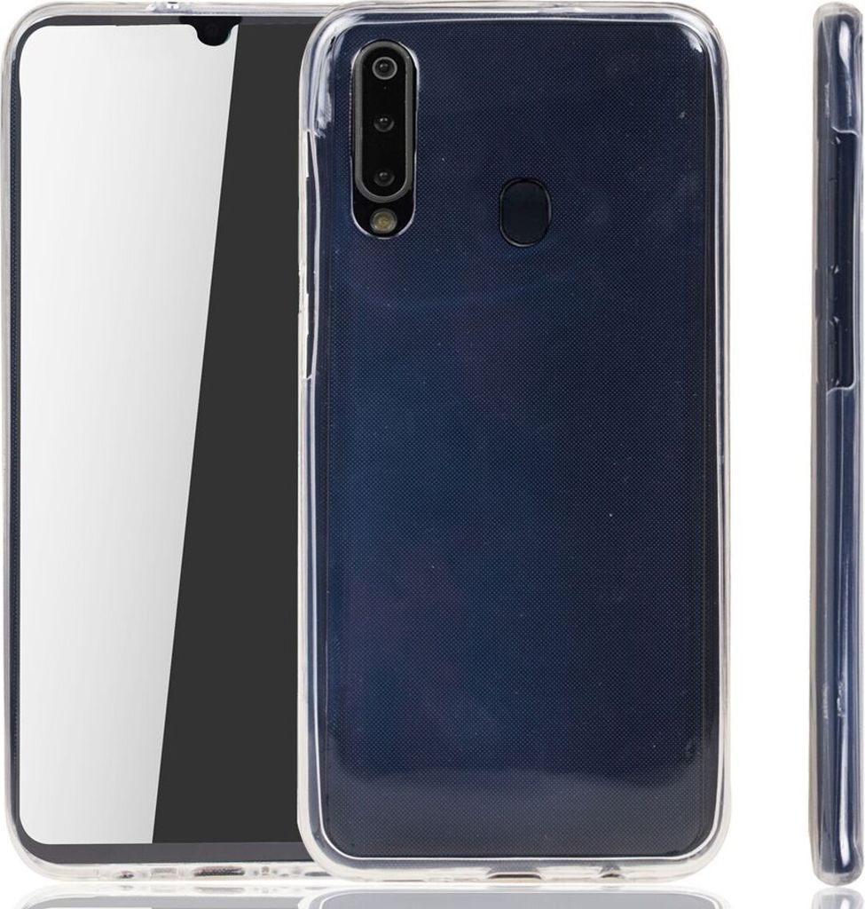 Samsung Galaxy M30 Hülle Case 360 Handy Schutz Tasche Cover Full TPU Etui Transparent