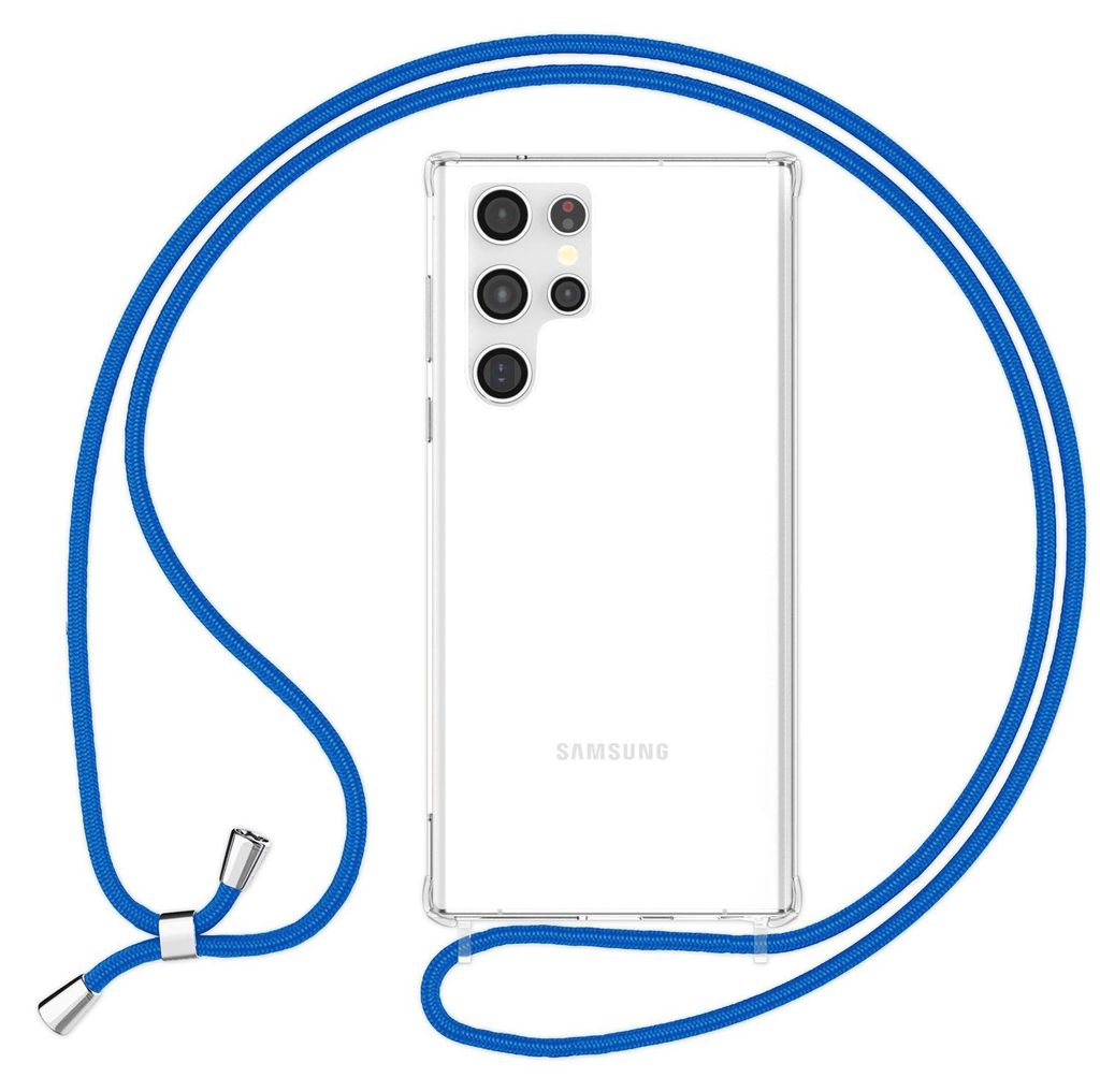 Průhledný kryt s řetízkem pro Samsung Galaxy S23 Ultra Blue Obrázek produktu 