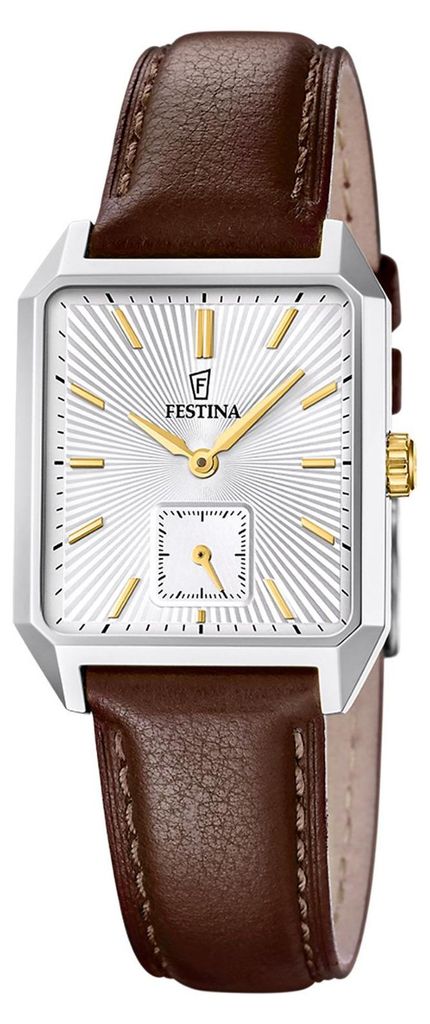 Festina F20779/2 Uhr Damenuhr Lederarmband braun Produktbild 