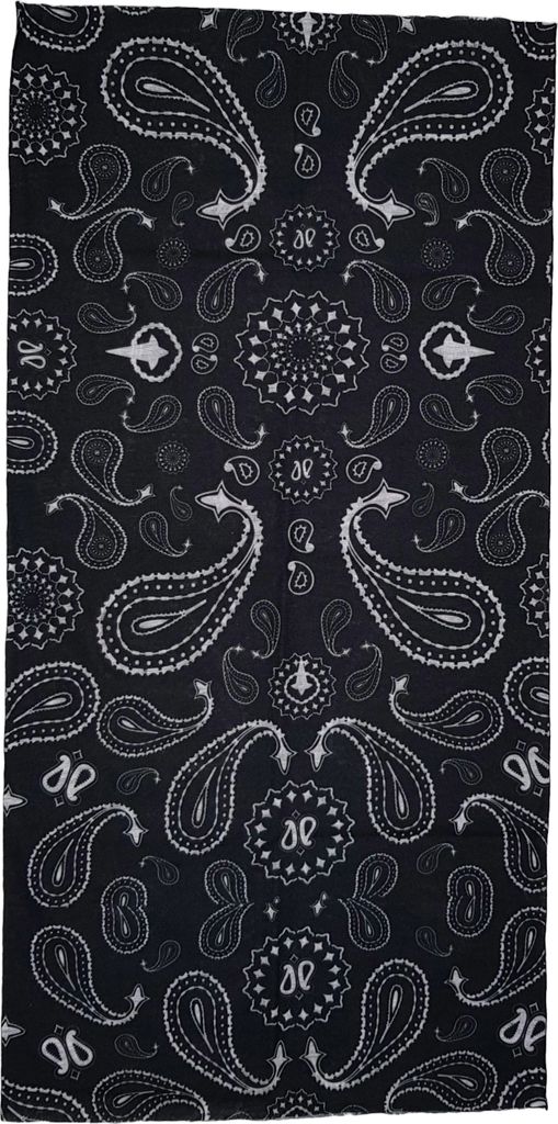 Multifunktionstuch Paisley Schwarz Damen Herren Loop Schal Produktbild 