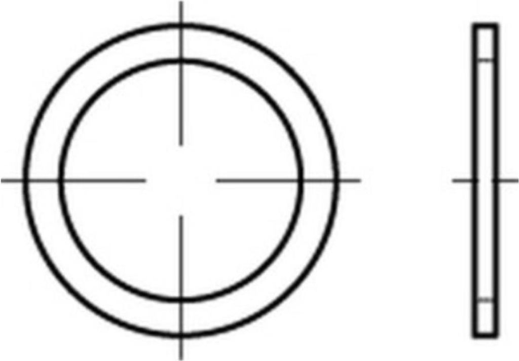 Reyher Dichtringe DIN 7603 Cu A 38 x 44 x 2 Cu (50 Stück)