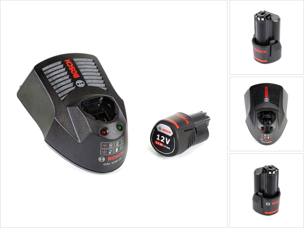 Bosch Starter-Set 12 V mit 1x GBA 12 V 3,0 Ah Akku und GAL 1230 CV Ladegerät