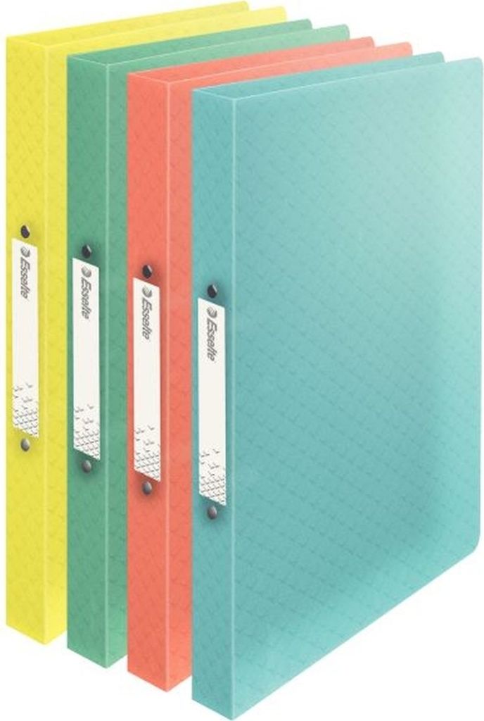 Ringbuch Colour'Ice A4 PP 2 Ringe 25mm sortiert Packung mit 12 Stück