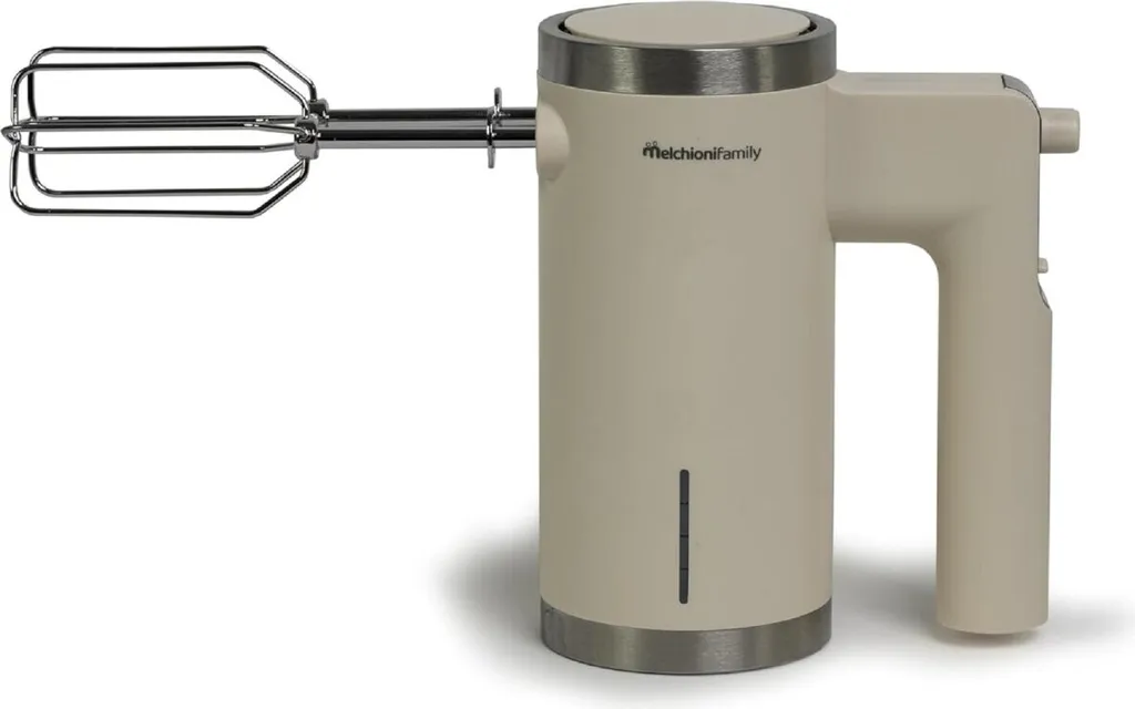 Fouet Manuel Électrique Melchioni en Inox Blanc - Mélangeur 5 Vitesses