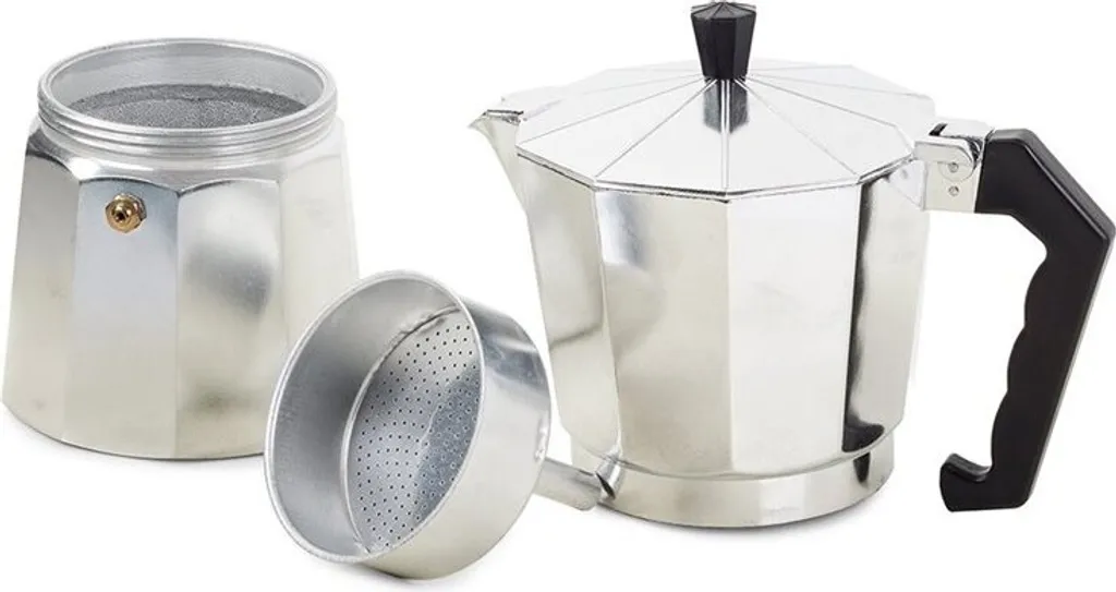 Offerta Caffettiera Verk 07038 - 6 Tazze Argento 300ml Moka Espresso - 5