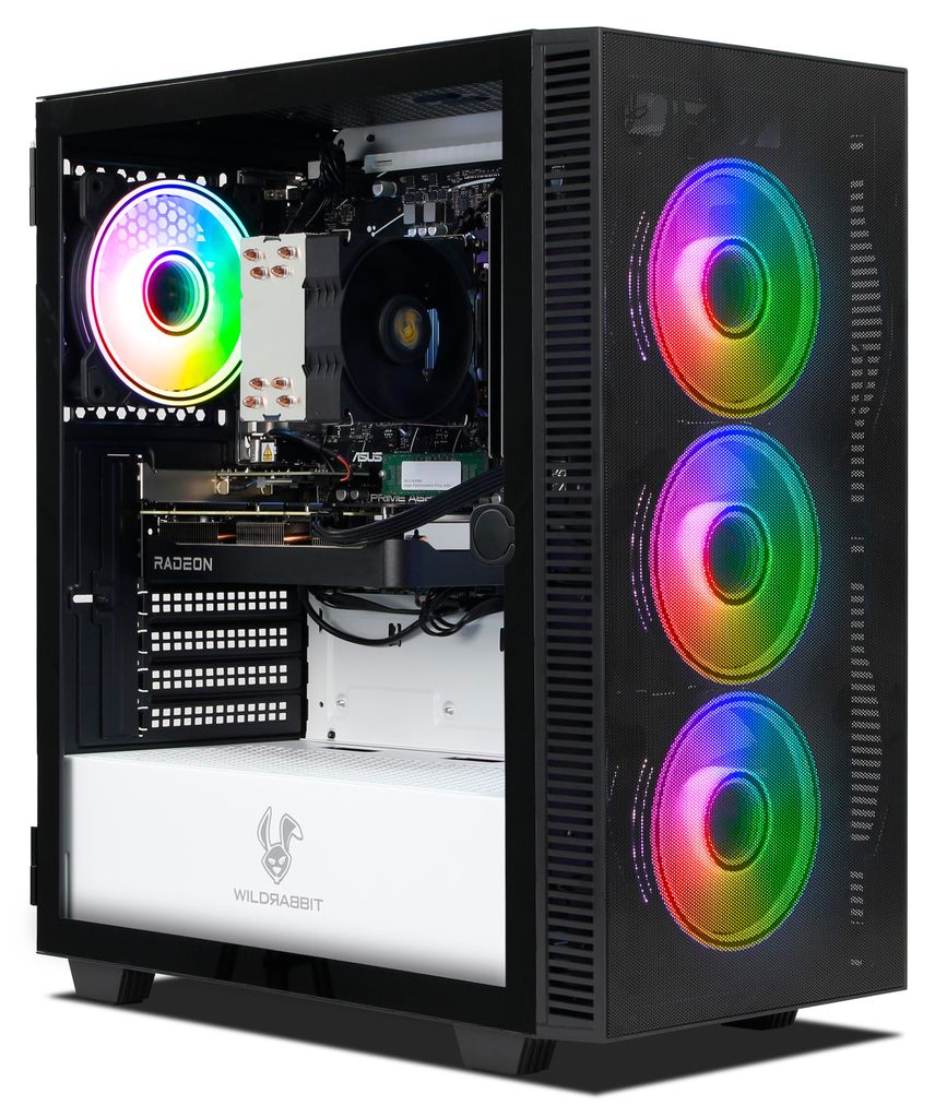 Ankermann Havoc Gaming PC, AMD Ryzen 7 8700F, AMD RX 9060XT 16GB, 32GB DDR5 RAM, 1TB NVMe SSD, Windows 11, WLAN & Bluetooth