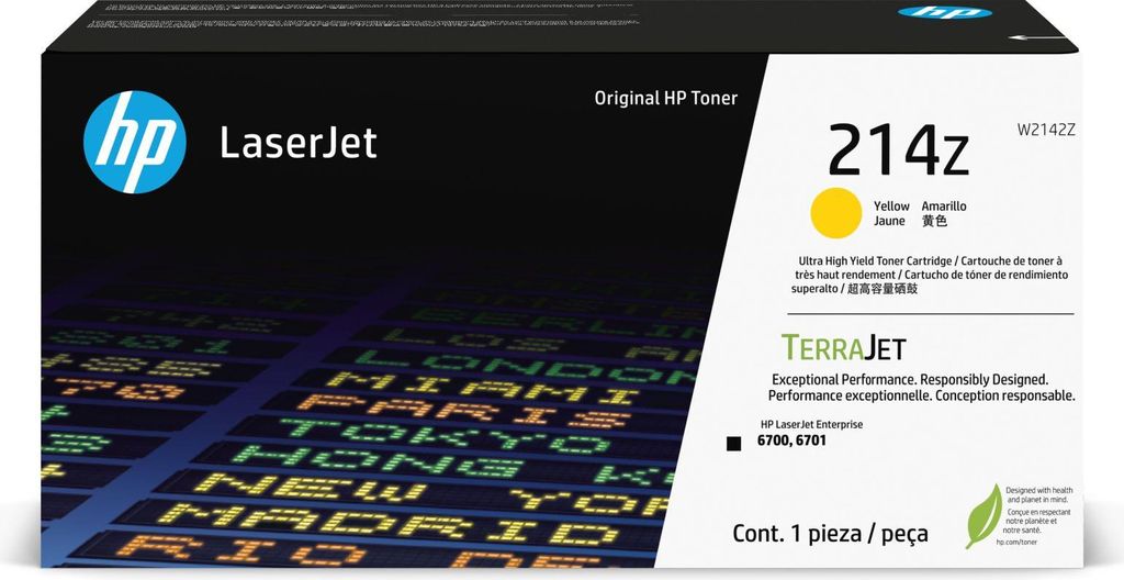 HP 214Z Gelb Orig. LaserJet Tonerkartusche, superhohe Reichw.