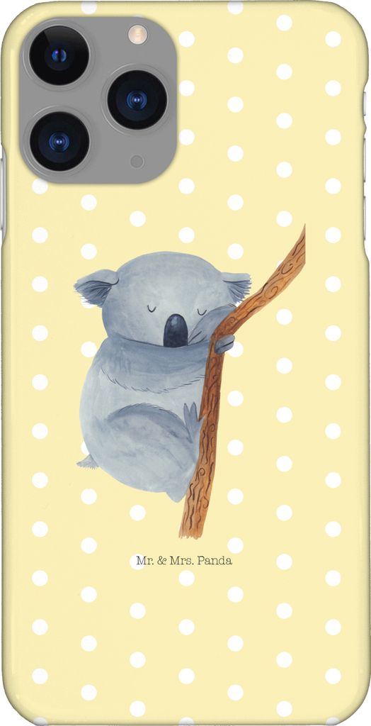 Mr. & Mrs. Panda Iphone 11 Pro Handyhülle Koalabär - Gelb Pastell - Geschenk, Schlafzimmer, Lustige Sprüche, Träumen, schlafen, Koala, Premium ...