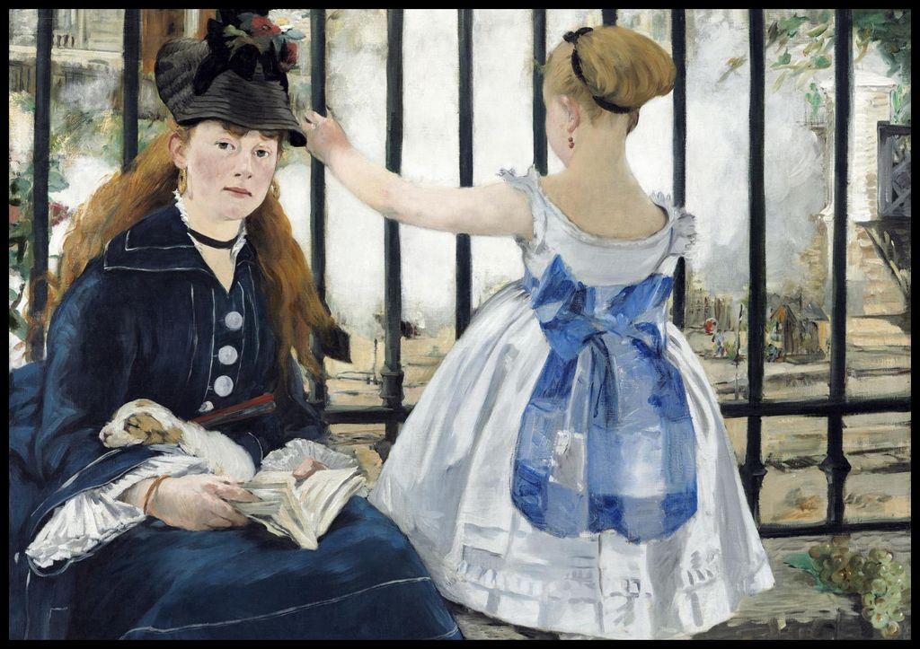 Plakat 100x70cm Die Eisenbahn, Edouard Manet Vintage für das Wohnzimmer