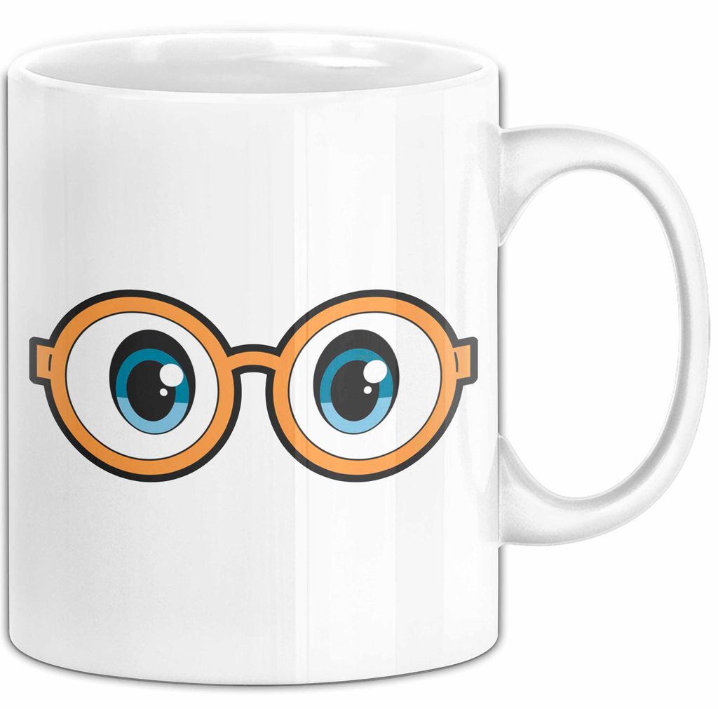Optiker Tasse Geschenkidee Augenpflege Profi Geschenkidee Lustig (Weiß)