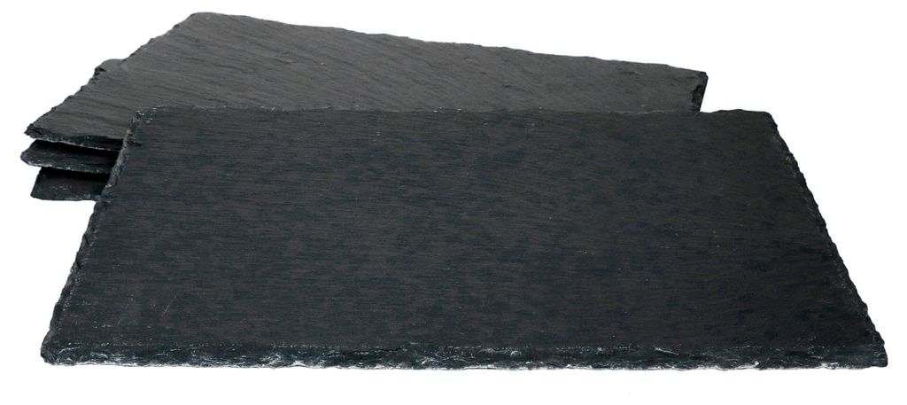 4x Schieferplatten 20 x 30 cm Tisch-Set Untersetzer Produktbild 
