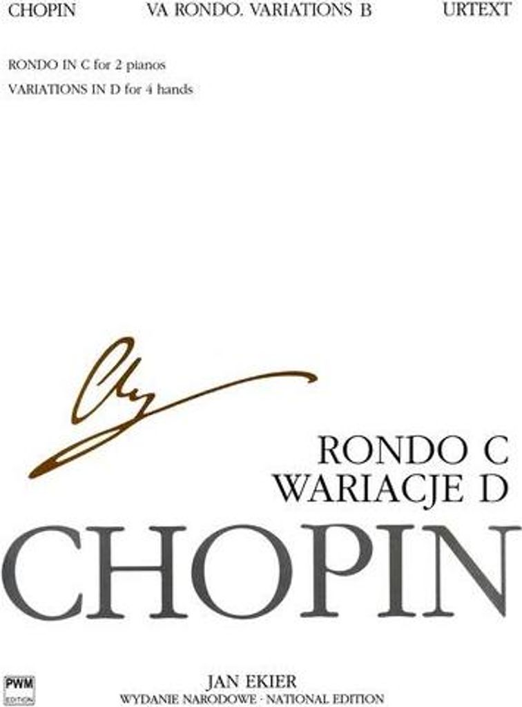 National Edition vol.35 B 9Rondo für 2 Klaviere und Variationen für Klavier