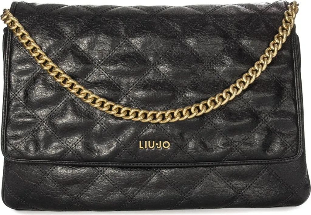Sac Liu Jo AA5124E0914 NERO - Sac à main chic noir avec logo en relief