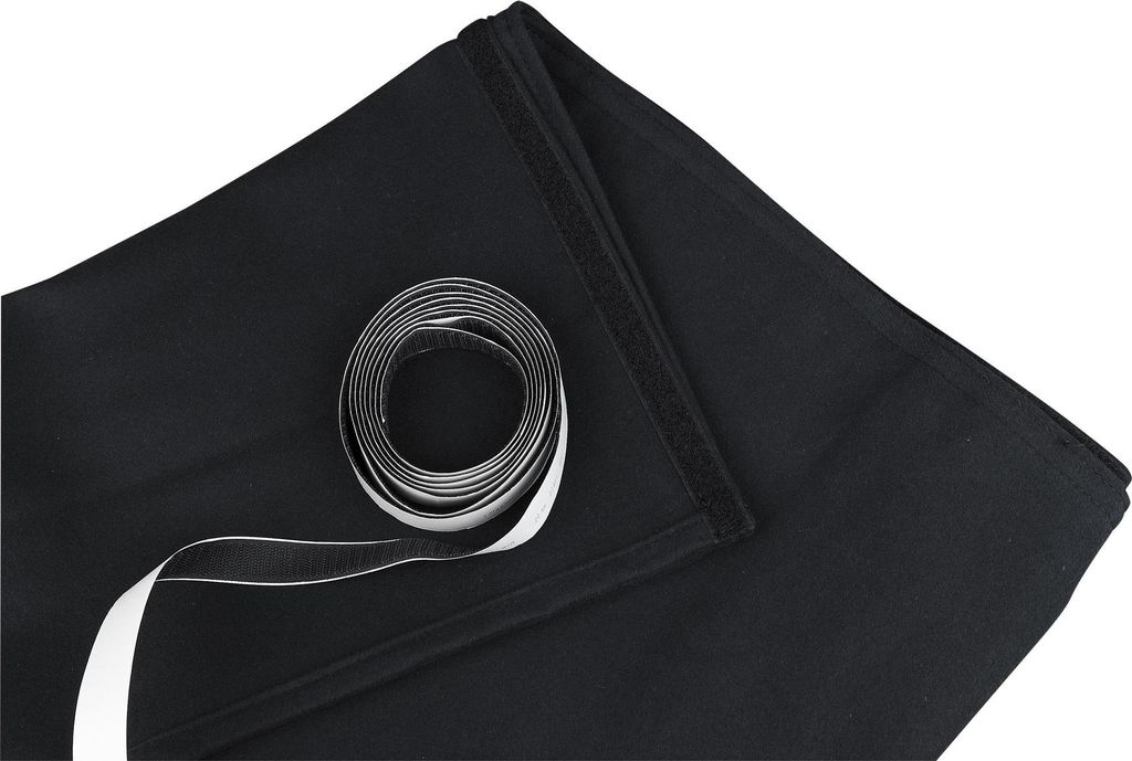 Showgear Stage Skirt Stagemolton 320 g/m² Schwarz - 600 x 60 cm (B x H) - glatt